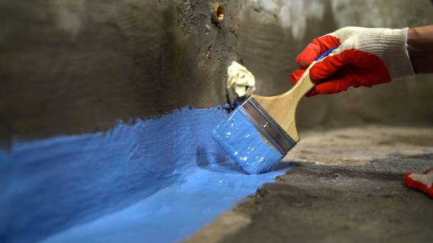 Commercial Basement Waterproofing project at a Paw Paw, MI business property by SJ Waterproofing Pros